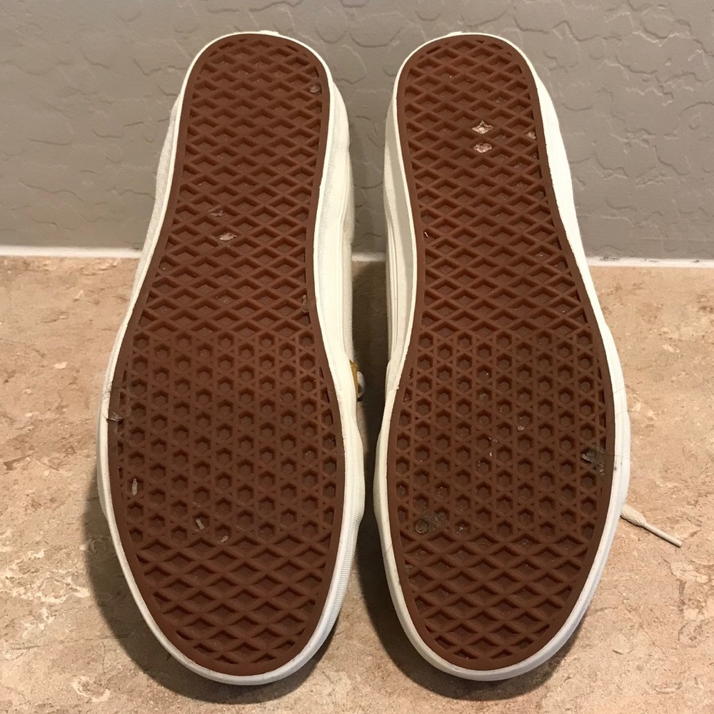 Vans Sk8-Hi White Yellow Shoes - Picture 9 of 10